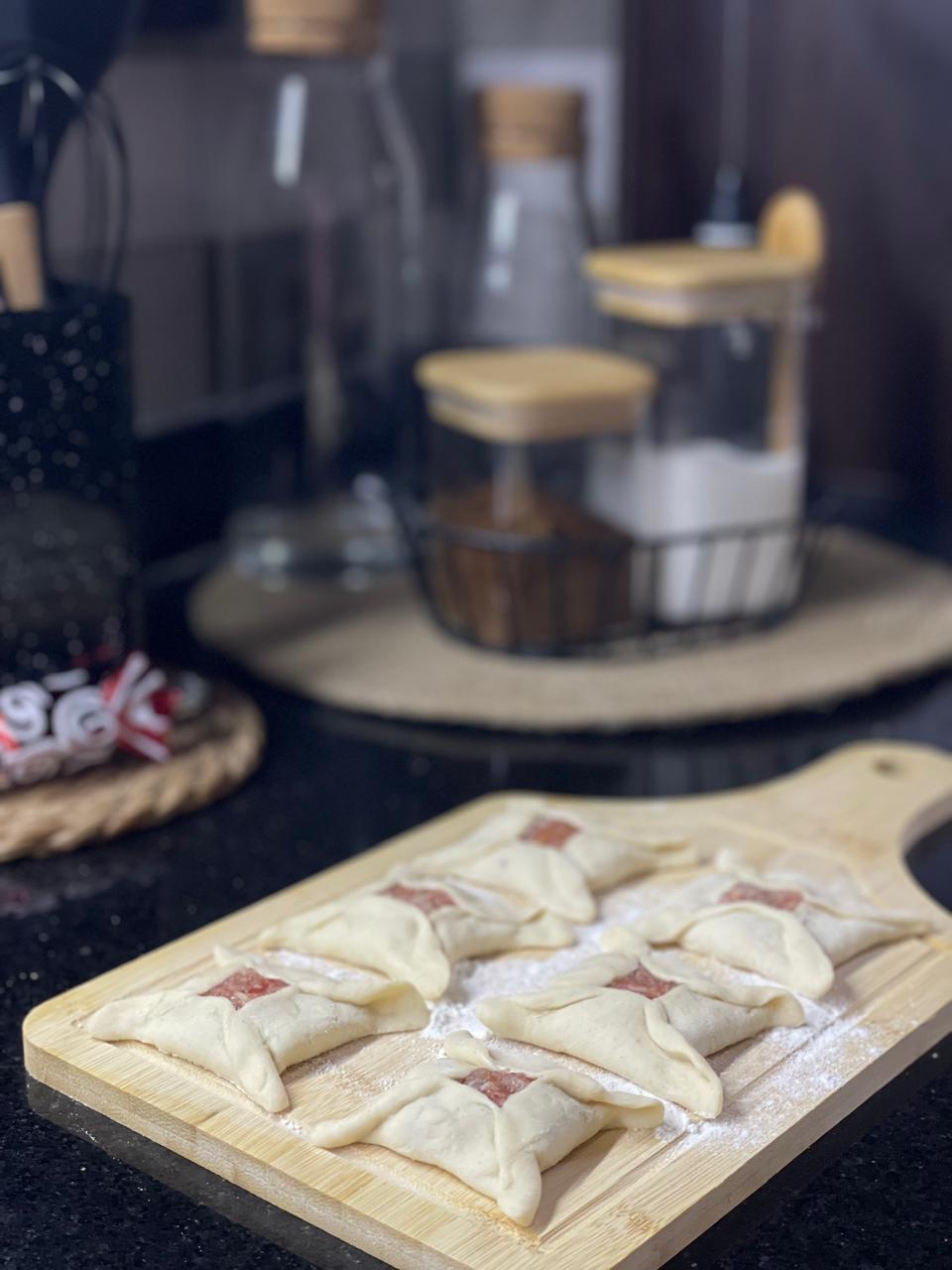 Fresh pastries being prepared